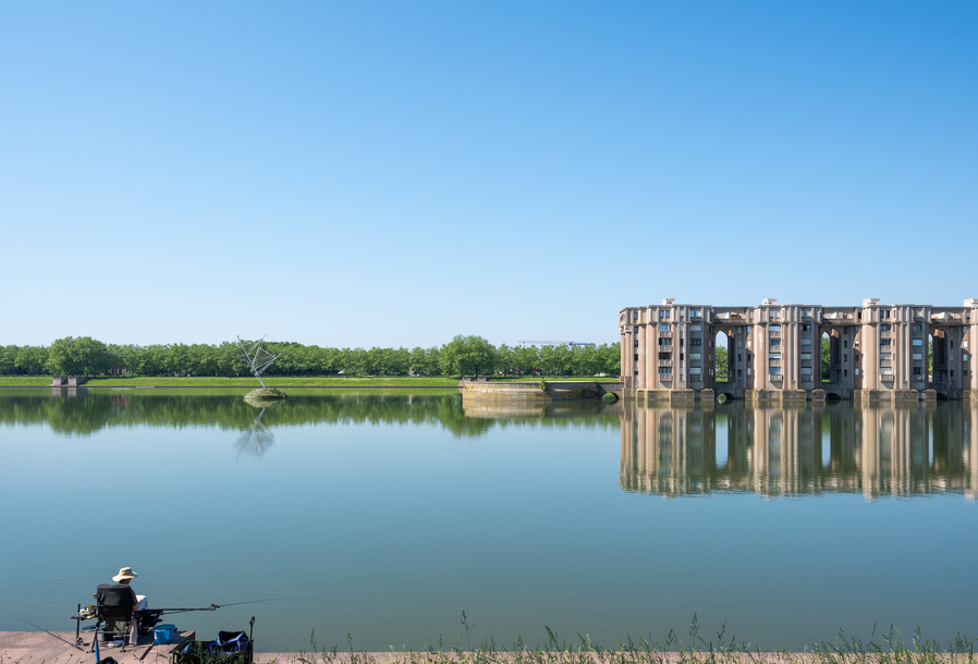 Les Arcades du Lac et le Viaduc, Ricardo Bofill, Montigny-le-Bretonneux (78)